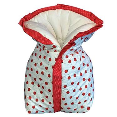 Imagem de Cobertor Saco Manta para Bebê Analu Kids 60x40x14cm - Estampa Joaninha