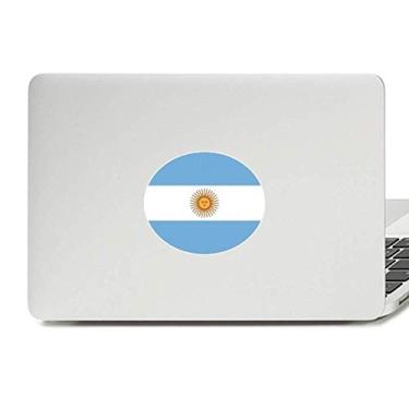 Imagem de Adesivo de notebook com emblema de vinil da bandeira nacional da Argentina na América do Sul