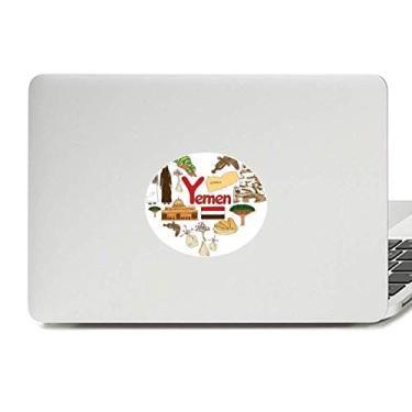 Imagem de Adesivo Yemen Love Heart Landscap Bandeira Nacional Vinil Emblema Gráfico Laptop Decalque Notebook