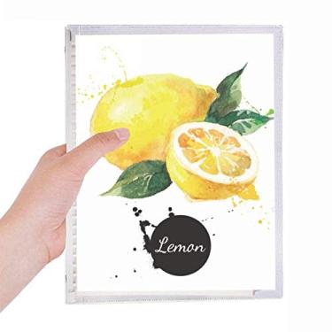 Imagem de Caderno de folhas soltas e saudáveis para aquarela com sabor de limão