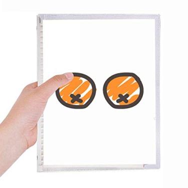 Imagem de Caderno laranja divertido desenho Just Oranges Folhas soltas Diário Recarregável Diário Papelaria