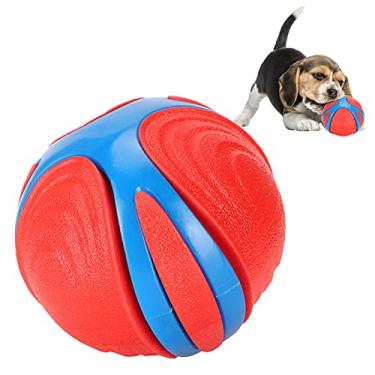 Imagem de 01 Bola de mastigar para animais de estimação, bola de mordida para cães, bola sólida e fácil de limpar para treinamento de limpeza de dentes de animais de estimação