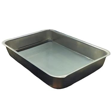 Imagem de ASSADEIRA RETANGULAR ALUMINIO 28x3x19CM AS-13 FORMA DE BOLO