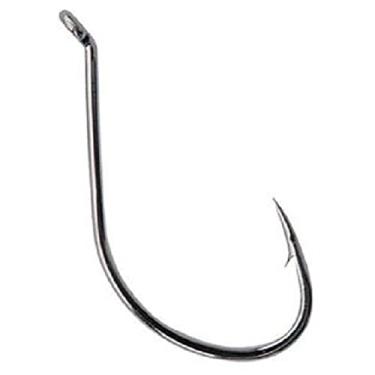 Imagem de Mustad Gancho ultra Point Dropshot virado para cima (pacote com 6), preto/níquel, tamanho 6