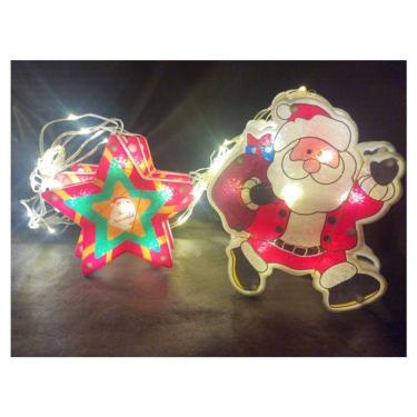 Imagem de Pisca Pisca Cortina Cascata Fio De Fada 115 LEDs Figuras Natalinas Bivolt 31079