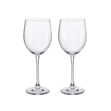 Imagem de Jogo de taças vinho e água em cristal Bohemia Vintage 700ml 2 peças