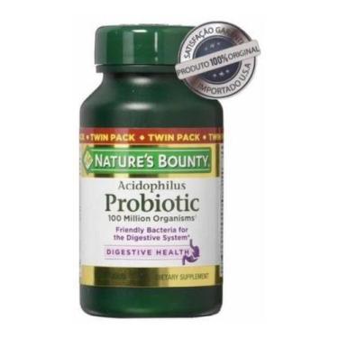 Imagem de Probiotico Acidophilus Natures Bounty 100 Comprimidos
