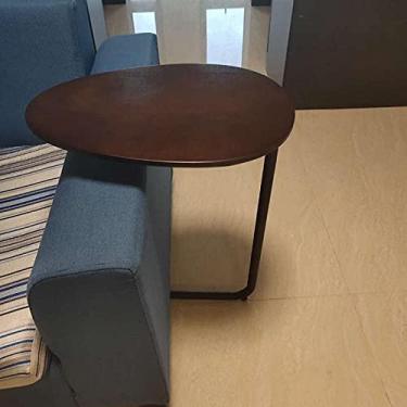 Imagem de Mesa de centro moderna minimalista removível ferro forjado sofá lateral mini mesa de centro mesa de cabeceira móveis mesas de canto de sala de estar (cor: estilo 2)