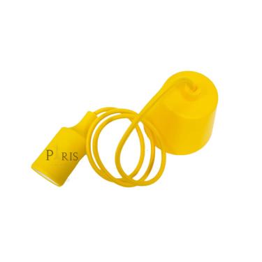 Imagem de Pendente Soquete 1e27 Silicone Amarelo