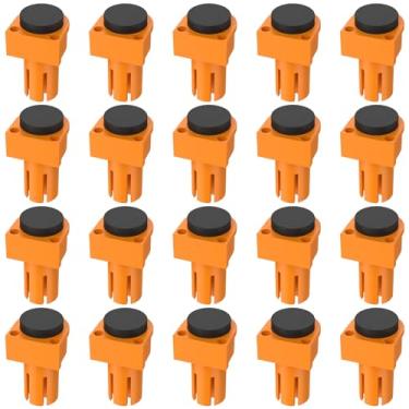 Imagem de Conjunto de 20 peças de braçadeira de cachorro de banco, nylon durável, batente de plástico para bancada de trabalho, batente de mesa de madeira premium com almofada antiderrapante, braçadeiras para