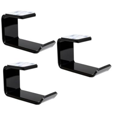 Imagem de Veemoon 3 Pecas suporte em forma de l suporte headset suporte para headset suporte para fone de ouvido acessórios para fone de ouvido rack de fone de ouvido tapeçaria trabalhos manuais