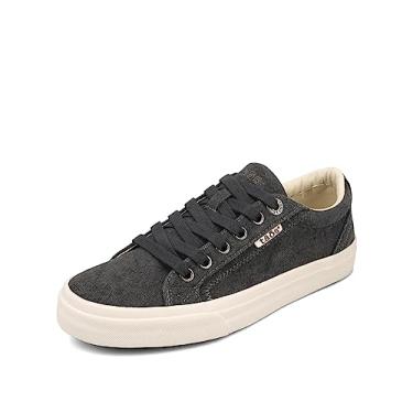 Imagem de Tênis feminino Taos Footwear Plim Soul, Charcoal Wash Canvas, 9
