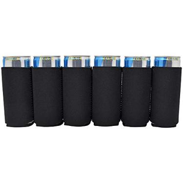 Imagem de TahoeBay 227 g de mangas de lata – Red Bull e IZZE Compatível com bebidas de neoprene Coolies, Preto, 6