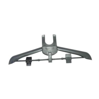 Imagem de Gralara Cabide de roupas a vapor, suporte para engomar, compacto e prático, preto, Tamanho real