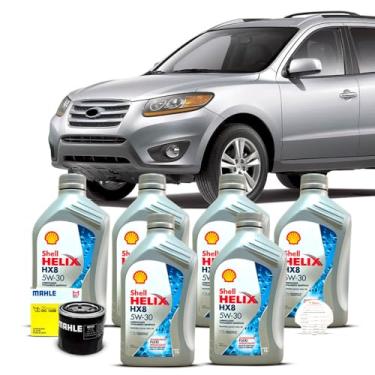 Imagem de Kit Troca de Oleo 5w30 e Filtro Hyundai Santa Fé GLS 2.4 16v 2011 A 2012