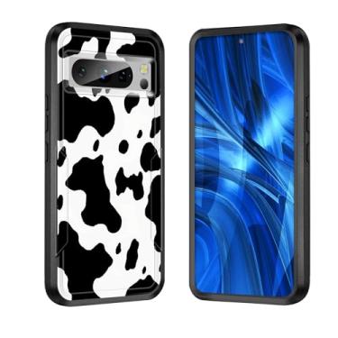 Imagem de JHYYTUJTYP Capa para Pixel 8 Pro, [testada em queda de grau militar] Capa protetora resistente e resistente à prova de choque para Google Pixel 8 Pro 6,7 polegadas 2023, estampa de vaca