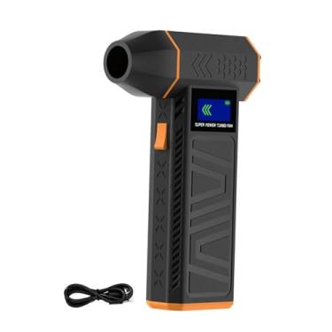 Imagem de Ioensy Ventilador de ar portátil elétrico Air Duster Ventilador de jato recarregável multifuncional Ventilador de mão para assentos de carro Casa ao ar livre, Sem Cabeça de Remoção de Pó