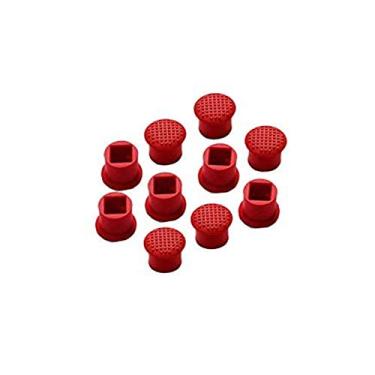 Imagem de Comimark 10 peças ponteiro de mouse de borracha TrackPoint tampa vermelha para bico de laptop IBM Thinkpad