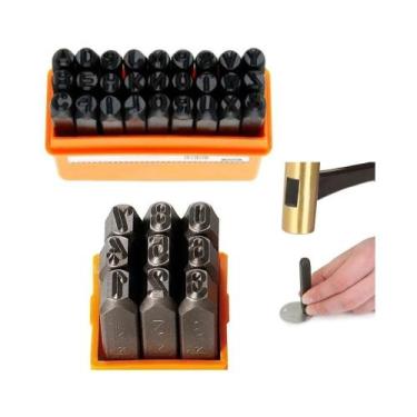 Imagem de Kit Punção Alfabeto e Algarismo Starfer 6mm