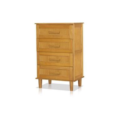 Imagem de Cômoda 04 Gavetas em Madeira Maciça Chicago Imbuia  - Atraente