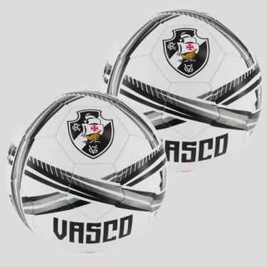 Imagem de Kit 2 Bolas Vasco Estádios 24 Campo Branca e Preta - Sportcom, 05