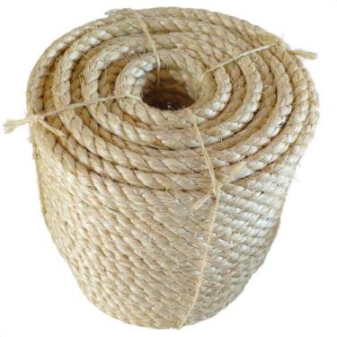 Imagem de Corda de Sisal 10mm 10 Metros Cor Natural para Artesanato e Amarrações