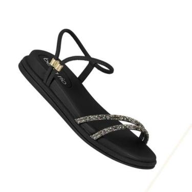 Imagem de Sandália Papete Feminina Beira Rio Baixa Original 8488113, Preto, 36