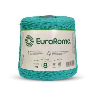 Imagem de Barbante Colorido Euroroma 1 Kilo Fio Nº8 de 1312 TEX e 762 Metros Cro