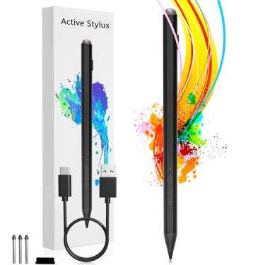 Imagem de Caneta Stylus USI 2.0 para Amazon Fire Max 11 e Chromebook -Lenovo/Acer/ASUS/HP, USI Pen 2.0 Stylus 4096 Sensitivity Caneta Stylus recarregável para tablet Googel Pixel, Lenovo Chromebook Stylus Pen