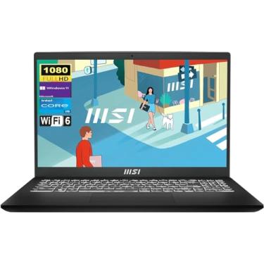 Imagem de MSI Laptop moderno de 15, tela FHD de 15,6 polegadas, processador Intel Core i5-1235U, 16 GB RAM SSD PCIe de 1 TB, Wi-Fi 6, Bluetooth, teclado retroiluminado, leitor de cartão SD, Windows 11 Home,