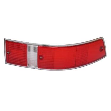 Imagem de URO Parts Lente de luz traseira 90163190604, vermelho RH com acabamento cromado, versão EUA