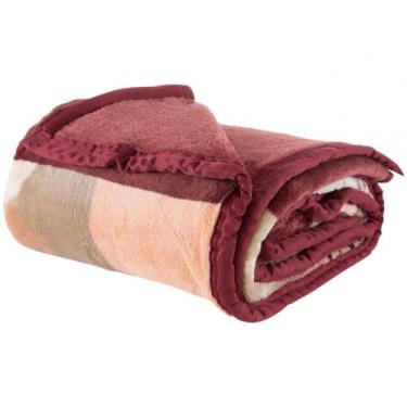 Imagem de Cobertor Casal Jolitex Poliéster Dyuri Plus - Guadalquivir Marrom, Mar