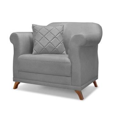 Imagem de Poltrona Decorativa Estofada Sala Quarto Escritório Leitura Fiorela - 