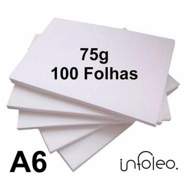 Imagem de Papel Offset A6 75g Branco - 100 Folhas - Chambril