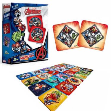 Imagem de Jogo da memórias dos vingadores avengers marvel 48 peças - TOYSTER