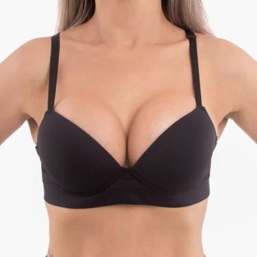 Imagem de Sutiã com Bojo Aro Renda Sem Renda Alcinha ajustável Levanta Seios pus