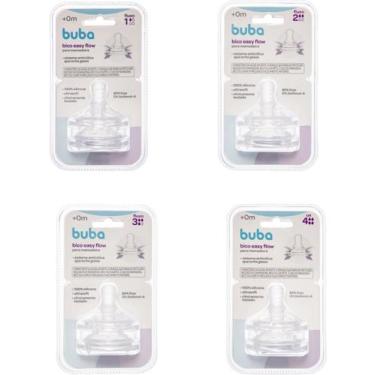 Imagem de Kit 2 bicos para mamadeira anticólica  easy flow  buba