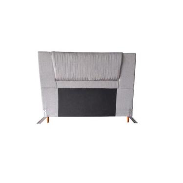 Imagem de Cabeceira Isa Queen 1,58 Quarto -Linho Cinza Claro - Estofados Sorje