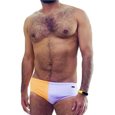 Imagem de Sunga Laranja e Roxa Slim