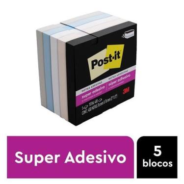 Imagem de POST-IT Serenidade 76MM X 76MM 5 Blocos - 3M