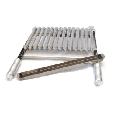 Imagem de Grelha Argentina Parrilha resistente Inox 45cm largura - Plenitude