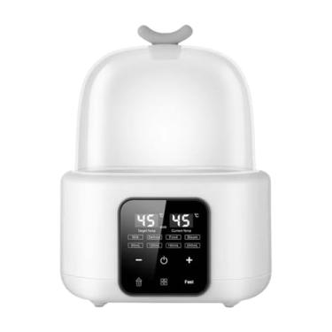 Imagem de Garende Aquecedor de mamadeira para alimentação de bebê com configurações ajustáveis ​​de temperatura LCD Esterilizador e secador de mamadeira Aquecedor de, Branco