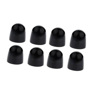 Imagem de Fenteer Conjunto de Tampas para Vaso Sanitário, 8 Peças, Redonda, Preto