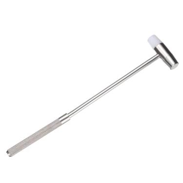 Imagem de uxcell Mini martelo de cabeça dupla, 20 cm com plástico e metal, redondo, dupla face, mini martelo para joias, relógio, instrumentos de afinação, artesanato faça você mesmo