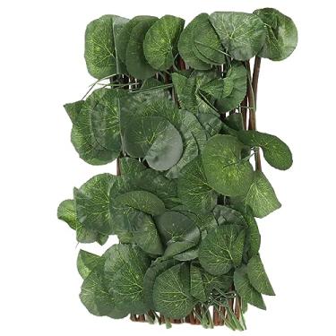 Imagem de Sebes Artificiais à Prova d'água, Cerca de Simulação, Rede Retrátil, Varanda de Madeira, Cercas Decorativas Pesadas, Decoração de Jardim, Folha, Cobertura de Pátio, Plantas