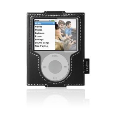Imagem de Belkin Capa de couro para iPod nano 3G (preto)