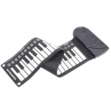 Imagem de Piano Teclado Portátil, 49 Teclas Silicone Roll Up Teclado Piano Com Alto-Falante, 16 Tons, 32 Level Beat Control, 6 Músicas Demo Educacionais, para Crianças e Iniciantes