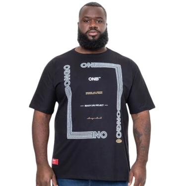 Imagem de Camiseta Masculina Onbongo Plus Size Preta ON328 Preto
