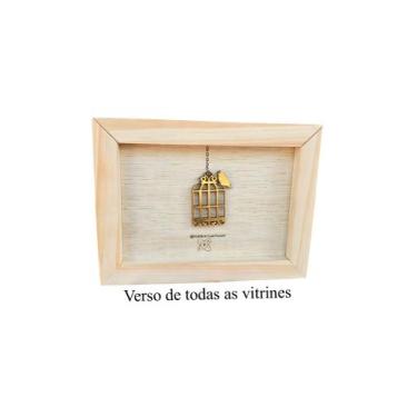 Imagem de Quadro Mini De Mesa Madeira Natural Decorativa  - medeiros arte&decor