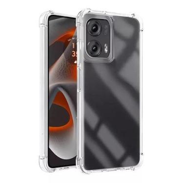 Imagem de Capa Capinha Anti Impacto Transparente e Película 3D Para Motorola Edg